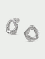 Delta Stud Earrings in Silver