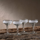 Anara Etched Champagne Glasses (Set of 4)