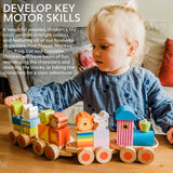 Wooden Animal Puzzle Train