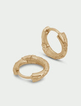 Mast Interlocking Huggie Earrings in Gold
