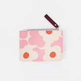 Pink & Orange Flower Short Patch Purse