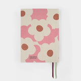 Pink Flower 3-Section A5 Hardback Notebook