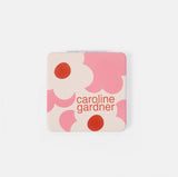 Pink Flower Square Pocket Mirror