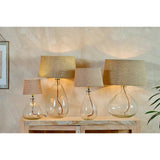 Baba Glass Large Wide Lamp - Clear Glass