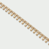 Dewdrop Bracelet Teardrop Chain Bracelet - Gold