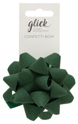 Glick Gift Bow Velvet Green