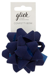 Glick Gift Bow Velvet Navy