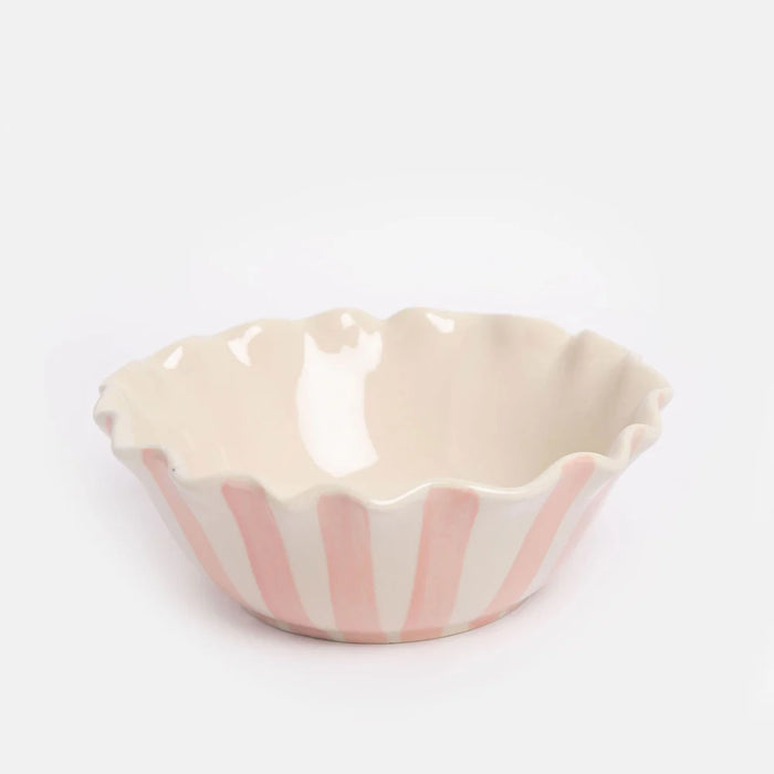 Caroline Gardner Yellow Flower Frilly Bowl