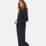 Luxury Bamboo Lace Pyjama Set - Raven