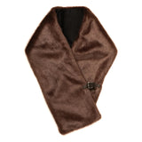 Faux Fur Buckle Scarf – Conker