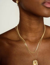 Current Necklace in Gold