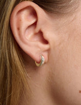 Refine Huggie Earrings in Silver
