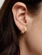 Alder Earrings in Gold