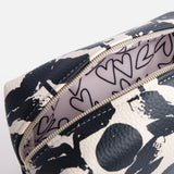 Caroline Gardner Mono Blooms Cosmetic Bag