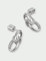 Scope Drop Earrings in Silver