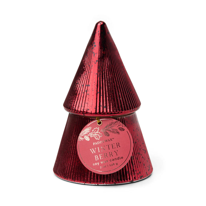 Winter Berry Red Stacked Candle Tree