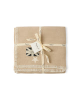 CHALK Fawn Reversible Star Blanket in Cream & Beige