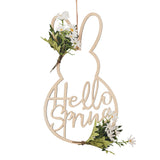Easter Bunny Wooden Door Wreath