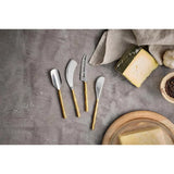 Darsa Cheese Knife Set (Set Of 4) - Brushed Gold