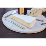 Darsa Cheese Knife Set (Set Of 4) - Brushed Gold