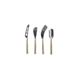 Darsa Cheese Knife Set (Set Of 4) - Brushed Gold