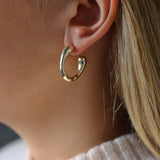 Dew Hoop Earrings - Gold
