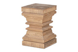Disha Carved Mango Wood Side Table - Natural – view 9