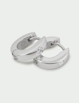 Refine Huggie Earrings in Silver