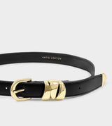 Katie Loxton Black Belt with Organic Loops