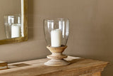Eluru Mango Wood Hurricane Lantern