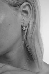 Cedar Drop Huggie Earrings