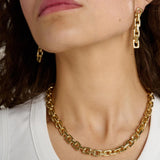 Squared Link Chain Necklace