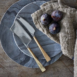 Ena Cheese Knife Set - Brushed Gold (Set of 2)