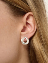 Delta Stud Earrings in Silver