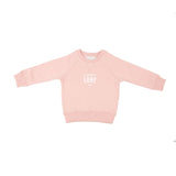 Bob & Blossom ‘All You Need Is Love’ Faded Blush Sweatshirt