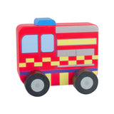 Orange Tree Toys Fire Engine First Push Toy