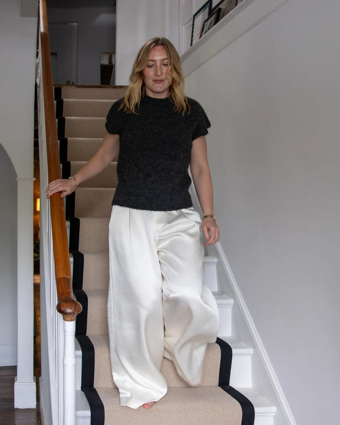 CHALK Lottie Top in Charcoal