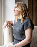 CHALK Lottie Top in Charcoal