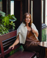 CHALK Harlow Satin Dress in Chocolate