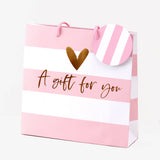 Luxury Pink Stripe Gift Bag