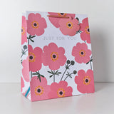 Luxury Pink Cosmos Floral Gift Bag