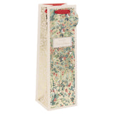 Stephanie Dyment Golden Christmas Vine Gift Bottle Bag