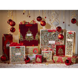 Stephanie Dyment Golden Christmas Vine Gift Bottle Bag