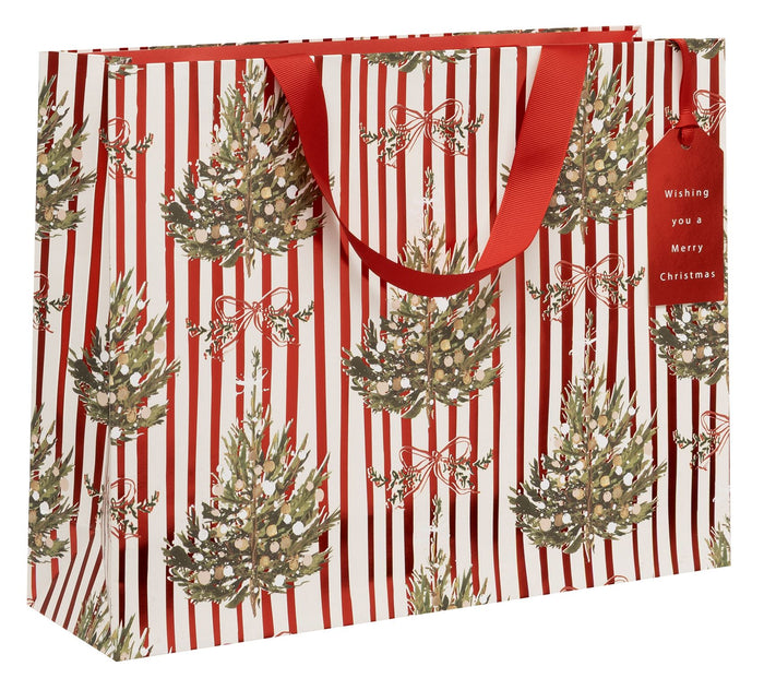 Large Landscape Striped Spruce Gift Bag