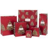 Stephanie Dyment Festive Tree Red Gift Bag - Small