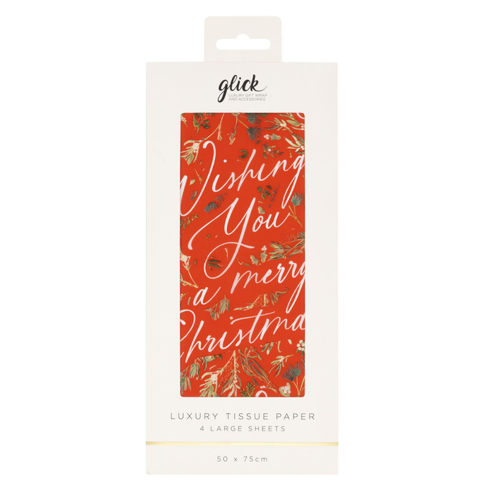 Evergreen Embrace Red Tissue Paper