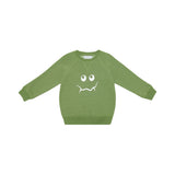 Bob & Blossom Monster Sweatshirt - Olive Green