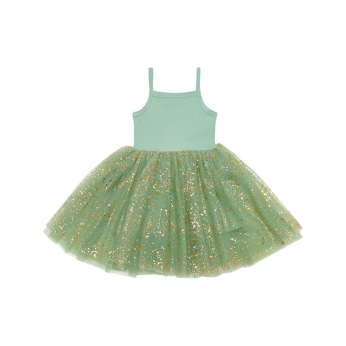 Bob & Blossom Green Sparkle Dress