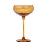 Here's How "The Lou" Coupe Glass - Set of 2 Amber