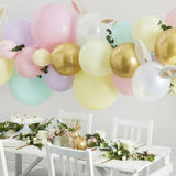 Happy Easter Confetti & Pastel Balloons